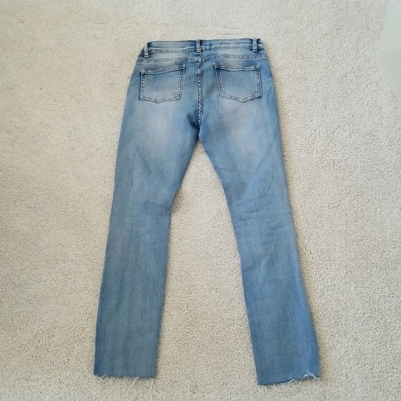 Urban Kids Skinny Ripped Jeans Medium Wash 14-16 - Picture 2 of 4